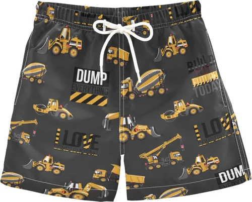 Vista 8 de Aflyko Pantalones cortos de baño para niños, traje de baño para niñas, traje de baño de playa de secado rápido para todo el día Multi- Azul Rojo