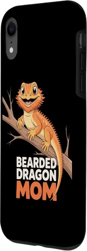 Vista 2 de Bearded Dragon Mom Reptile Parent Animal Care Fan Case for iPhone XR