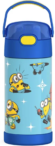 Vista 66 de THERMOS FUNTAINER Botella de agua con pajita, 12 onzas, Avengers