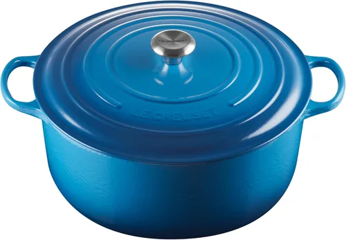 Vista 22 de Le Creuset Horno holandés redondo Signature de hierro fundido esmaltado, 4.5 cuartos de galón., Artichaut