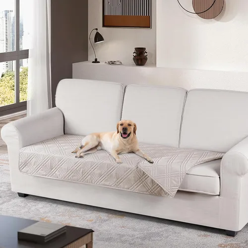 Vista 20 de TAOCOCO Funda de cojín de sofá 100% impermeable reversible, funda de asiento de sofá para perros y mascotas, funda de sofá biplaza para sofá