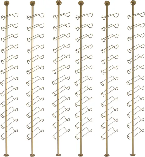 Vista 4 de Storage Wall Rack for 12 Wine Bottles 3/6 Pack Detachable