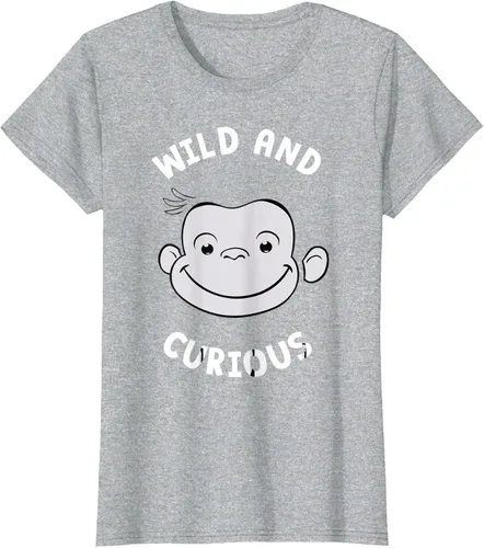 Vista 31 de Curious George Camiseta Big Face Wild and Curious Negro