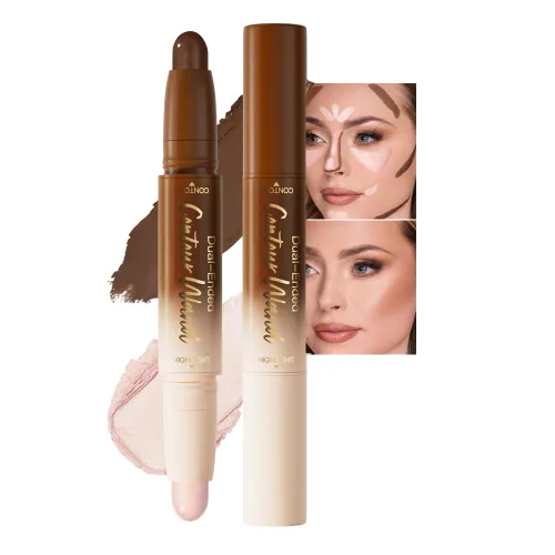 Vista 10 de evpct 2En1 Crema Barra de Contorno y Corrector para Maquillaje Facial Kit de Crema para Principiantes Crema de Contorno y Barra de Iluminación
