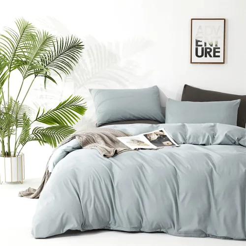 Vista 13 de Wellboo Juego de edredón de color verde oscuro, tamaño individual, color verde oliva, bohemio, ropa de cama de algodón para niños y niñas