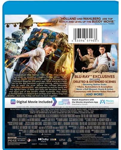Vista 3 de Uncharted - Blu-ray + DVD + Digital