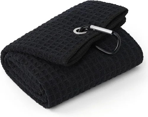 Vista 25 de Mile High Life Toalla de golf premium de tejido de gofre, 16 x 24 pulgadas, extra absorbente y de secado rápido, microfibra ultrasuave, clip