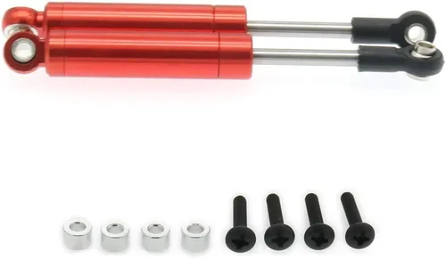 Vista 4 de Paquete de 4 amortiguadores de amortiguadores internos de 3.622 in para camión oruga 1/10 HSP HPI AXIAL Tamiya LOSI RC piezas mejoradas de metal