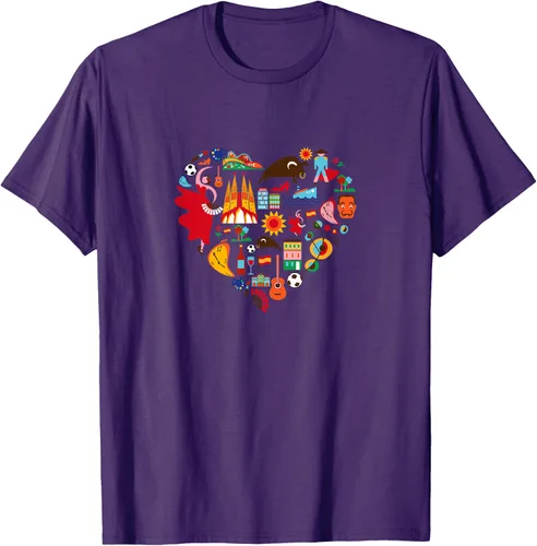 Vista 19 de I Love España Cute Español Orgullo, Madrid Barcelona playera, niños 10, Lemon Limón