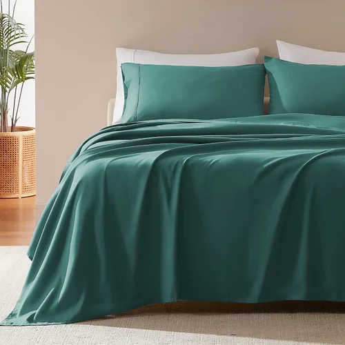 Vista 24 de Sleep Zone - Juego de sábanas suaves y frescas de 3 piezas para niños, sábana bajera, encimera y funda de almohada, no se arrugan ni decoloran, Rosa