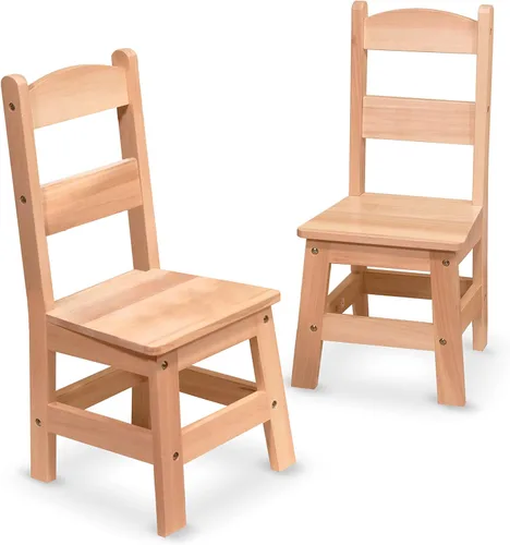 Vista 4 de Melissa & Doug - 2 unidades de sillas en madera