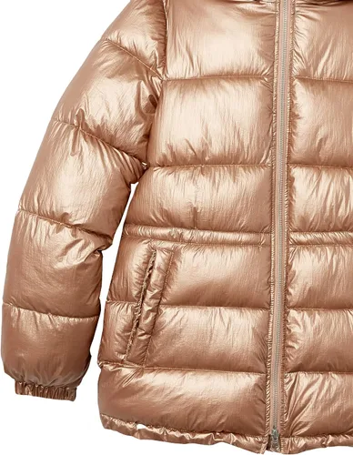 Vista 5 de Tienda Essentials Chaqueta acolchada pesada para mujer con cordón en la cintura