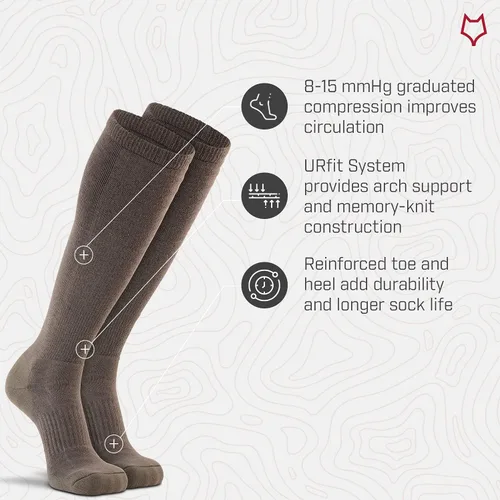 Vista 3 de Fox River - Calcetines para hombre con flujo de aire mejorado y máxima comodidad