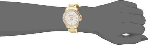 Vista 4 de Bulova Ladies' Marine Star 'Series L' 3-Hand Day Date Quartz Diamond Watch, Sapphire Crystal, 100M Water Resistant, Mother-of-Pearl Dial, 34mm