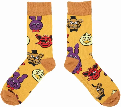 Vista 4 de Bioworld Calcetines casuales para adultos Five Nights at Freddy's, Multi colorido