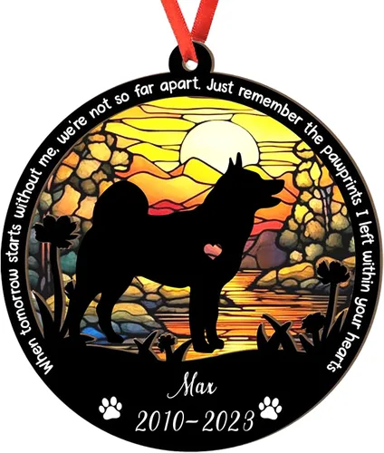 Vista 31 de Adorno personalizado para atrapasoles de sabueso afgano, adorno de Navidad de sabueso afgano – Regalo para perro amante, sabueso afgano