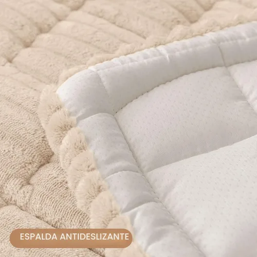 Vista 10 de Smiry - Funda para sofá para perros lavable, fundas para sofá de mascotas no deslizantes y peludas para sofá de 3 cojines, aptas para mascotas