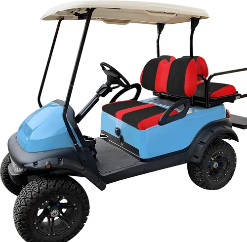 Vista 24 de Fundas de asiento delantero y trasero para carrito de golf para Yamaha G2 G8 G9 G11 G14 G16 G19 G20 G21 G22, tela de poliéster duradera, fundas