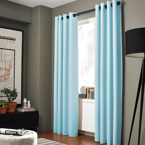 Vista 13 de Gorgeous Home - Panel de cortina de ventana de lino K92 de 1 pieza, liso, con ojales de bronce, 3 capas de forro de espuma, 100% térmica