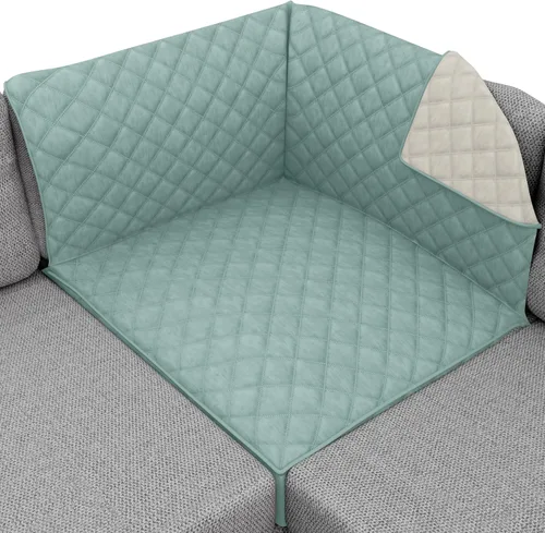 Vista 165 de Sofa Shield - Funda para sofá Loveseat con correa patentada, protector de cojín, funda reversible diseñada en EE. UU. resistente a manchas