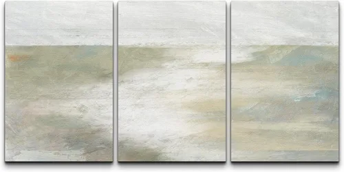 Vista 226 de wall26 Lienzo enmarcado para pared, juego de arte de acuarela pastel, paisaje rural, ilustraciones con formas abstractas, arte moderno, decorativo