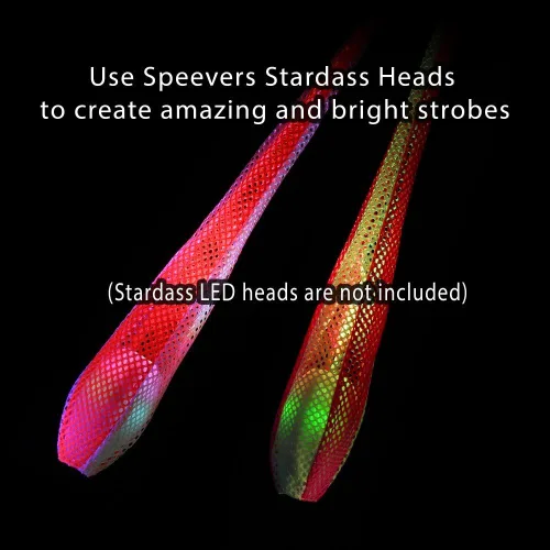 Vista 7 de speevers Juego de calcetines para principiantes y profesionales, red súper suave no elástica, 5 colores disponibles, espectáculo de luz LED