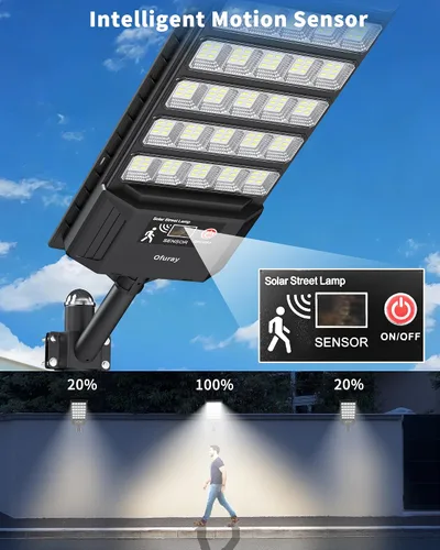 Vista 5 de Ofuray - Luces solares para exteriores, luces de calle del atardecer al