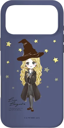 Vista 22 de Funda para iPhone 16 Harry Potter Luna Lovegood con cita y estrellas