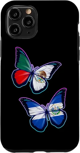 Vista 29 de El Salvador y México bicultural Roots - Carcasa para iPhone 17 (versión mariposa)