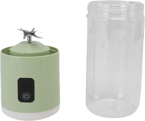 Vista 10 de Licuadora de exprimidor USB de tamaño personal, 16.9 fl oz, gran capacidad con batería de 1500 mAh para bebidas de bricolaje (blanco)