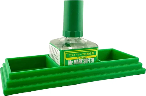 Vista 9 de Jeff Did It! - Soporte cuadrado de cemento con pegamento para botellas con capacidad para 3 botellas, compatible con Mr Hobby Cement Setter