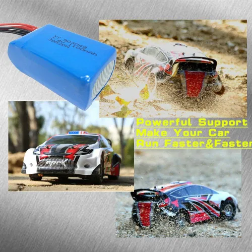 Vista 2 de ArkiFACE 7.4 V 1100 mAh 903048 20C tasa de descarga Li-ion JST Plug Recagrable RC Batería para Wltoys A949 A959 A969 A979 K929 Toy Car 353 Drone XC