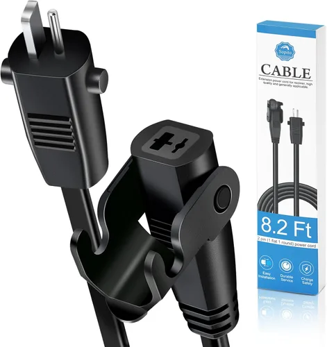 Vista 9 de Sopito Cable de extensión de repuesto para sillón reclinable de 6.6 pies (6.6 ft) para silla elevadora o sillón reclinable, cable de alimentación