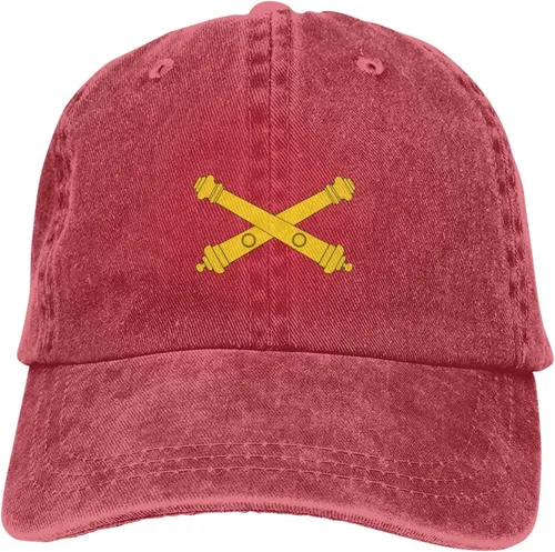 Vista 9 de IMEEGIEN The Crossed Cannons Insignia of the US Army Field Artillery Gorra de béisbol para hombres y mujeres, sombrero de vaquero para adultos