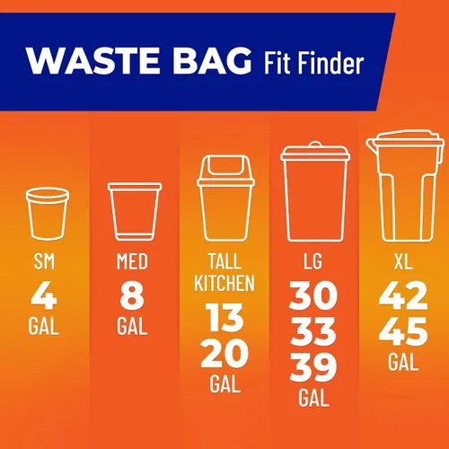 Vista 7 de Hefty - Bolsas de basura para cocina, altas, ultrarresistentes, aroma a cítricos, de 13 galones, 40
