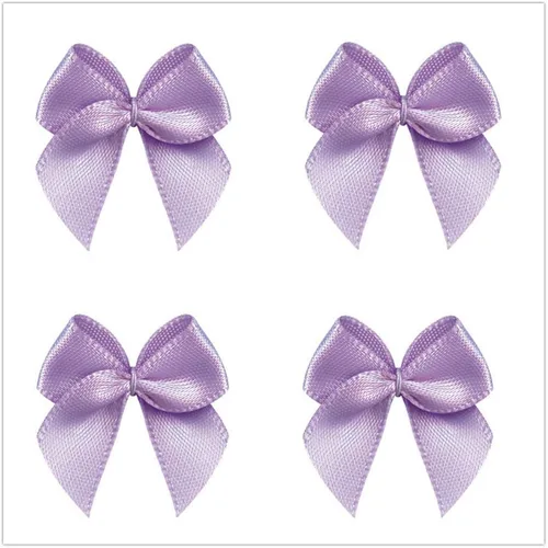 Vista 9 de VIVIQUEN 50 mini lazos de satén de cinta de flores de 0.984 in x 1.024 in, apliques de bricolaje para costura, álbumes de recortes, boda, regalo