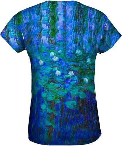 Vista 2 de Yizzam - Claude Monet - Blue Water Lilies (1916) - Camiseta para mujer