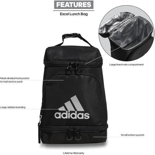 Vista 6 de adidas Excel Bolsa de almuerzo aislada Bolsa de almuerzo aislada Excel