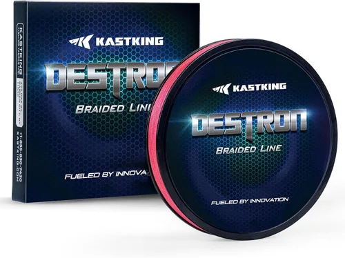 Vista 11 de KastKing Destron - Sedal de pesca trenzado, altamente resistente a la abrasión, mejora de la fuerza de nudo, Superlínea de diámetro ultradelgado