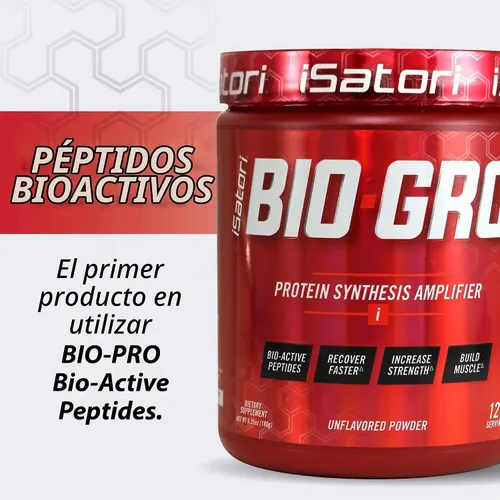 Vista 6 de iSatori BIO-GRO Amplificador de síntesis de proteínas sin sabor - 120