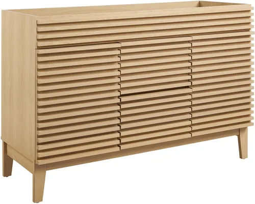 Vista 76 de Modway Render 23.5" tocador de baño en nogal (lavabo no incluido)