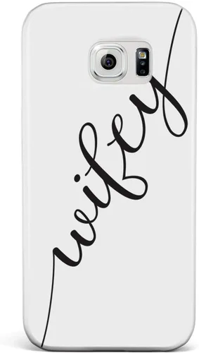 Vista 24 de Inspired Cases - Compatible con iPhone Xs Max - Funda protectora con textura 3D para Apple iPhone Xs Max - Esposo y esposa - Wifey