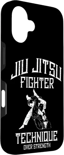 Vista 3 de Martial Arts MMA Fighter Technique Over Strenght Jiu Jitsu Case for iPhone 16