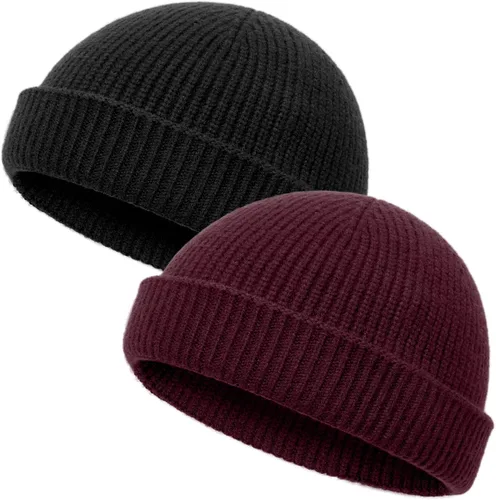 Vista 14 de vidsel Gorro de lana fina de pescador para hombres y mujeres, gorra de moda