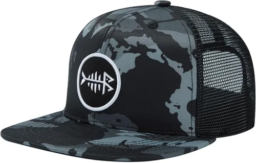 Vista 23 de BASSDASH Gorra de Camionero de Ala Plana Ajustable con Snapback y Malla para Hombres y Mujeres Verde militar
