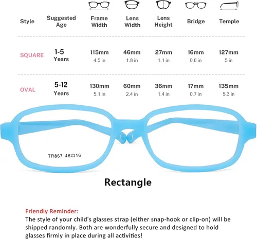 Vista 22 de AQWANO Children Optical Glasses Frame tr90 Flexible Bendable One-piece Safe Eyeglasses Girls Boy
