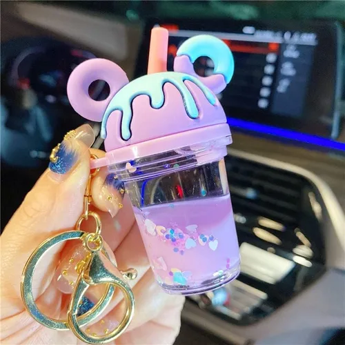 Vista 3 de Kawaii Donut Boba Llavero