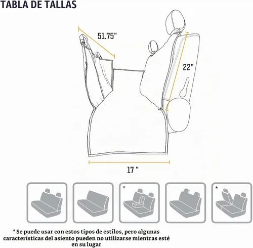 Vista 5 de Carhartt Hamaca Universal Ajustable de Lona de Nailon para Mascotas, Funda de Asiento Trasero para Perro, Negro