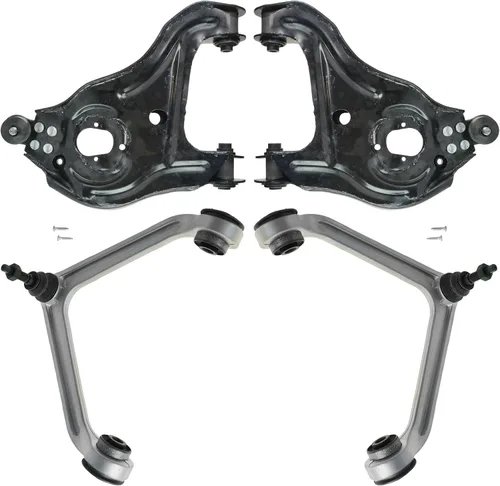 Vista 140 de TRQ Brazo de control superior e inferior del lado del conductor y del pasajero con juego de rótulas compatible con Chevrolet GMC 89-02