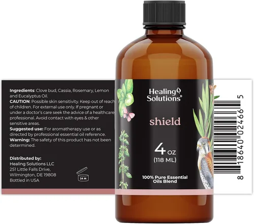 Vista 2 de Healing Solutions Aceite esencial Shield Blend - 4 onzas líquidas
